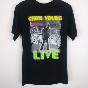Chris Young Liquid Neon Tour 2012 Concert T Shirt